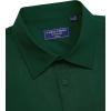 Alimens & Gentle Mens Short Sleeve Dress Shirts Regular Fit Stretch Wrinkle-Resistant Button Down Shirts(Dark Green)