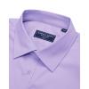 Alimens & Gentle Mens Short Sleeve Dress Shirts Regular Fit Stretch Wrinkle-Resistant Button Down Shirts(Purple)