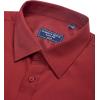 Alimens & Gentle Mens Short Sleeve Dress Shirts Regular Fit Stretch Wrinkle-Resistant Button Down Shirts(Red)