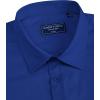 Alimens & Gentle Mens Short Sleeve Dress Shirts Regular Fit Stretch Wrinkle-Resistant Button Down Shirts(Royal Blue)