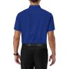 Alimens & Gentle Mens Short Sleeve Dress Shirts Regular Fit Stretch Wrinkle-Resistant Button Down Shirts(Royal Blue)