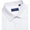 Alimens & Gentle Mens Short Sleeve Dress Shirts Regular Fit Stretch Wrinkle-Resistant Button Down Shirts(White)