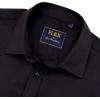 Alimens & Gentle Mens Short Sleeve Dress Shirts Wrinkle Free Solid Casual Button Down Shirts with Pocket(All Black)