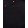 Alimens & Gentle Mens Short Sleeve Dress Shirts Wrinkle Free Solid Casual Button Down Shirts with Pocket(Black Red)