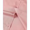 Alimens & Gentle Mens Short Sleeve Dress Shirts Wrinkle Free Solid Casual Button Down Shirts with Pocket(Coral)