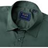 Alimens & Gentle Mens Short Sleeve Dress Shirts Wrinkle Free Solid Casual Button Down Shirts with Pocket(Dark Green)