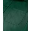 Alimens & Gentle Mens Short Sleeve Dress Shirts Wrinkle Free Solid Casual Button Down Shirts with Pocket(Hunter Green)