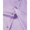 Alimens & Gentle Mens Short Sleeve Dress Shirts Wrinkle Free Solid Casual Button Down Shirts with Pocket(Lavender)