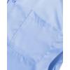 Alimens & Gentle Mens Short Sleeve Dress Shirts Wrinkle Free Solid Casual Button Down Shirts with Pocket(Light Blue)