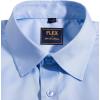 Alimens & Gentle Mens Short Sleeve Dress Shirts Wrinkle Free Solid Casual Button Down Shirts with Pocket(Light Blue)
