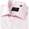 Alimens & Gentle Mens Short Sleeve Dress Shirts Wrinkle Free Solid Casual Button Down Shirts with Pocket(Light Pink)