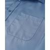 Alimens & Gentle Mens Short Sleeve Dress Shirts Wrinkle Free Solid Casual Button Down Shirts with Pocket(Misty Blue)