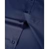Alimens & Gentle Mens Short Sleeve Dress Shirts Wrinkle Free Solid Casual Button Down Shirts with Pocket(Navy)