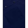 Alimens & Gentle Mens Short Sleeve Dress Shirts Wrinkle Free Solid Casual Button Down Shirts with Pocket(Navy Blue)