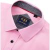 Alimens & Gentle Mens Short Sleeve Dress Shirts Wrinkle Free Solid Casual Button Down Shirts with Pocket(Pink)