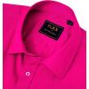 Alimens & Gentle Mens Short Sleeve Dress Shirts Wrinkle Free Solid Casual Button Down Shirts with Pocket(Rose Red)