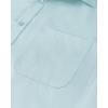 Alimens & Gentle Mens Short Sleeve Dress Shirts Wrinkle Free Solid Casual Button Down Shirts with Pocket(Sky Blue)
