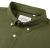 Alimens & Gentle Men’s Short Sleeve Oxford Shirt Regular Fit Button Down Collar Shirts with Pocket(Army Green)