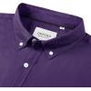 Alimens & Gentle Men’s Short Sleeve Oxford Shirt Regular Fit Button Down Collar Shirts with Pocket(Dark Purple)