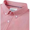 Alimens & Gentle Men’s Short Sleeve Oxford Shirt Regular Fit Button Down Collar Shirts with Pocket(Dull Pink)