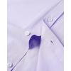 Alimens & Gentle Men’s Short Sleeve Oxford Shirt Regular Fit Button Down Collar Shirts with Pocket(Purple)