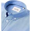 Alimens & Gentle Men’s Short Sleeve Oxford Shirt Regular Fit Button Down Collar Shirts with Pocket(Royal Blue)
