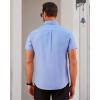 Alimens & Gentle Men’s Short Sleeve Oxford Shirt Regular Fit Button Down Collar Shirts with Pocket(Royal Blue)