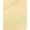 Alimens & Gentle Men’s Short Sleeve Oxford Shirt Regular Fit Button Down Collar Shirts with Pocket(Yellow)