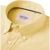 Alimens & Gentle Men’s Short Sleeve Oxford Shirt Regular Fit Button Down Collar Shirts with Pocket(Yellow)