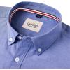 Alimens & Gentle Mens Solid Oxford Shirt Long Sleeve Dress Shirt Work Casual Button Down Shirts with Pocket(Aroyal Blue)