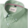 Alimens & Gentle Mens Solid Oxford Shirt Long Sleeve Dress Shirt Work Casual Button Down Shirts with Pocket(Bean Green)