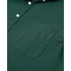 Alimens & Gentle Mens Solid Oxford Shirt Long Sleeve Dress Shirt Work Casual Button Down Shirts with Pocket(Dark Green)