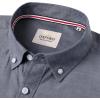 Alimens & Gentle Mens Solid Oxford Shirt Long Sleeve Dress Shirt Work Casual Button Down Shirts with Pocket(Grey)