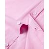 Alimens & Gentle Mens Solid Oxford Shirt Long Sleeve Dress Shirt Work Casual Button Down Shirts with Pocket(Pink)