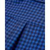Alimens & Gentle Mens Solid Oxford Shirt Long Sleeve Dress Shirt Work Casual Button Down Shirts with Pocket(Plaid-blue Black)