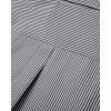 Alimens & Gentle Mens Solid Oxford Shirt Long Sleeve Dress Shirt Work Casual Button Down Shirts with Pocket(Striped-black White)