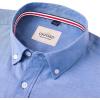 Alimens & Gentle Mens Solid Oxford Shirt Long Sleeve Dress Shirt Work Casual Button Down Shirts with Pocket(Ultramarine)