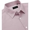 Alimens & Gentle Men’s Stripe Dress Shirts Transitional Weather Long Sleeve Casual Button Down Business Shirt Poplin Top(Wine Red)