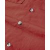 Alimens & Gentle Short Sleeve Fishing Shirt Wicking Fabric Sun Protection Casual Button Down Shirts(Burgundy)