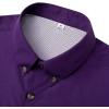 Alimens & Gentle Short Sleeve Fishing Shirt Wicking Fabric Sun Protection Casual Button Down Shirts(Dark Purple)