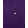 Alimens & Gentle Short Sleeve Fishing Shirt Wicking Fabric Sun Protection Casual Button Down Shirts(Dark Purple)