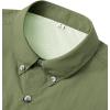 Alimens & Gentle Short Sleeve Fishing Shirt Wicking Fabric Sun Protection Casual Button Down Shirts(Grass Green)