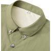 Alimens & Gentle Short Sleeve Fishing Shirt Wicking Fabric Sun Protection Casual Button Down Shirts(Khaki Yellow)