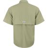 Alimens & Gentle Short Sleeve Fishing Shirt Wicking Fabric Sun Protection Casual Button Down Shirts(Khaki Yellow)