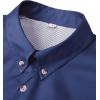Alimens & Gentle Short Sleeve Fishing Shirt Wicking Fabric Sun Protection Casual Button Down Shirts(Navy)