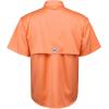 Alimens & Gentle Short Sleeve Fishing Shirt Wicking Fabric Sun Protection Casual Button Down Shirts(Orange)