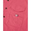 Alimens & Gentle Short Sleeve Fishing Shirt Wicking Fabric Sun Protection Casual Button Down Shirts(Salmon)