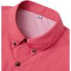 Alimens & Gentle Short Sleeve Fishing Shirt Wicking Fabric Sun Protection Casual Button Down Shirts(Salmon)