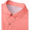 Alimens & Gentle Short Sleeve Fishing Shirt Wicking Fabric Sun Protection Casual Button Down Shirts(Salmon Pink)