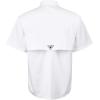 Alimens & Gentle Short Sleeve Fishing Shirt Wicking Fabric Sun Protection Casual Button Down Shirts(White)